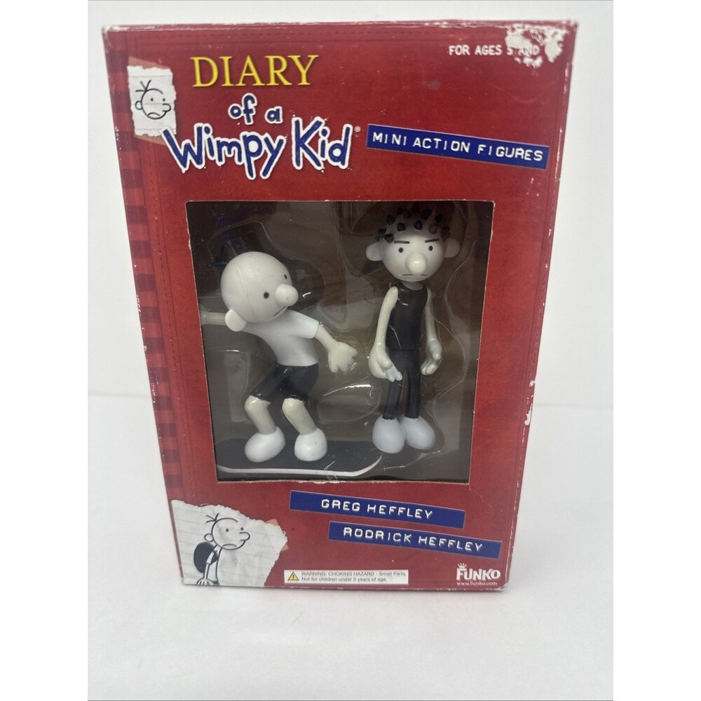 Diary Of A Wimpy Kid Greg And Rodrick Mini Action Figures NEW IN BOX READ Funko